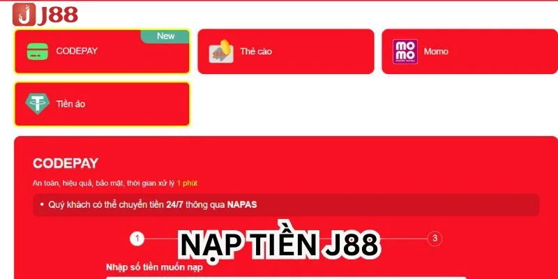 J88 Handgunhero - Link Vào J 88 Chính Thức Mới Nhất 01/2026 20 Người chơi có thể nạp tiền tại sàn cược theo nhiều phương thức.